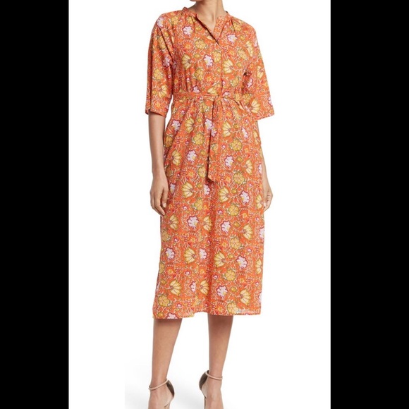 dRA LOS ANGELES Dresses & Skirts - NWT BLOCK PRINT COTTON DRESS